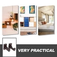 thumbnail image 3 of Homoyoyo 1 Pair Stable Bat Racks Wall Mount Wooden for Baseball Bats Household Display, 3 of 6