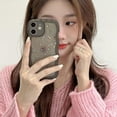 thumbnail image 2 of Compatible iPhone 11 Case, Curly Wave Edge, Cute Transparent Bling Glitter Star Design, Soft TPU Shockproof Protective Case for Women and Girls (Black), 2 of 10