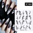 thumbnail image 2 of Calcomanías de agua con patrón de mármol floreciente de tinta negra Harunouta, pegatinas de línea negra, deslizador de cara de hojas de flores para decoración artística de uñas de verano Tan Jianjun unisex, 2 of 2