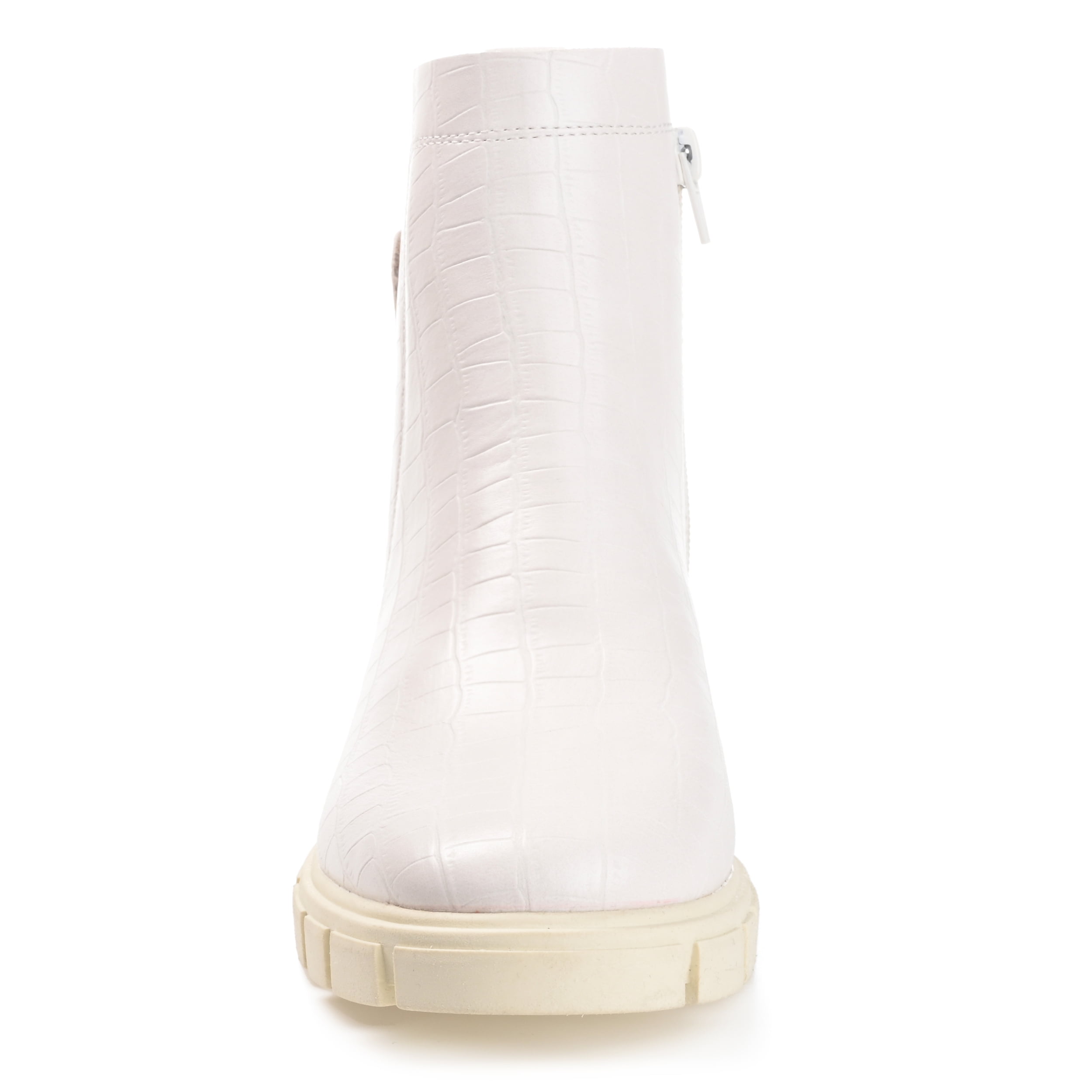 Journee Womens Jeeva Inside Zip Block Heel Booties