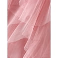 thumbnail image 6 of KelaJuan Women Tulle Tutu Skirt Solid Color Elastic Layered Mesh Fairy A-Line Skirt for Beach Party Streetwear, 6 of 6