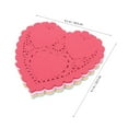 thumbnail image 3 of OULII Cake Supplies Heart Shaped Paper 100Set 4.1In, 3 of 5