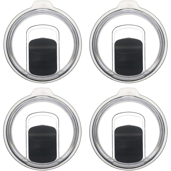 Tumbler Lids,20 oz Magnetic Tumbler Lid, Replacement Lid for 20 oz Tumbler Lids,Magnetic, Spill Proo,BPA Free(4 Pack)