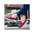 thumbnail image 5 of Rockomi Womens Slip On Shoes Casual Flats Sneakers Ladies Comfortable Non Slip Shoes Rose Red 5.5, 5 of 6