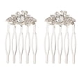 thumbnail image 2 of Peine de pinza de pelo Colcomx de imitación de cristal para novia diadema de boda, 2 of 8