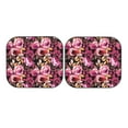 thumbnail image 7 of Xecao Rose Flowers for Foldable Car Sun Shades (2-Pack) offer sun protection with an easy-fold design for convenient windshield shading., 7 of 7