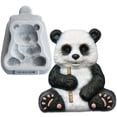 thumbnail image 2 of Molde de silicona con forma de panda de bambú para decoración de tartas y fondant, herramientas para hornear chocolate, utensilios de cocina para tartas, 2 of 8