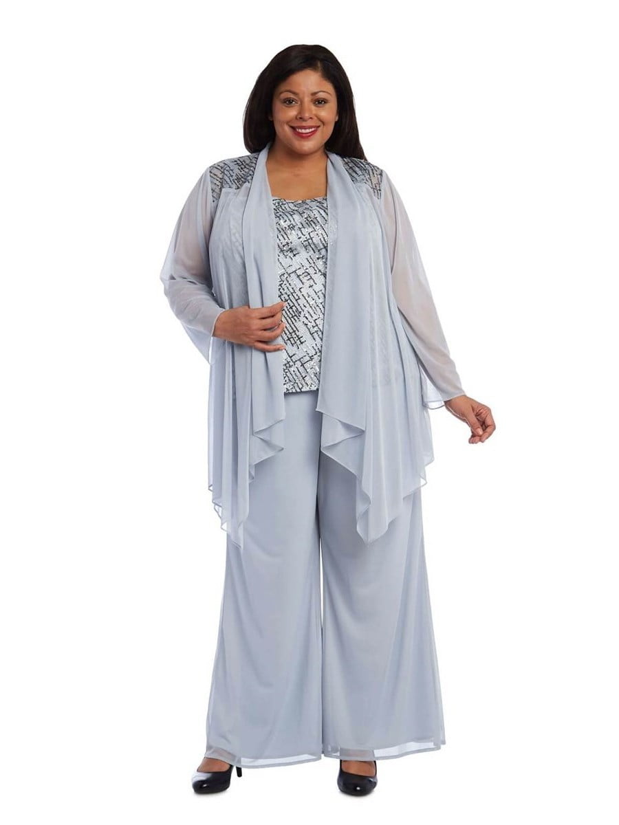plus size mother of the bride pant suits