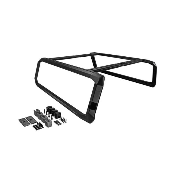 Kuat Innovations Bed Cargo Rack IBEXD2 Ibex; Ballistic Powder Coated; Black; Aluminum; With T-Channel/J-Hook Mounting Kit