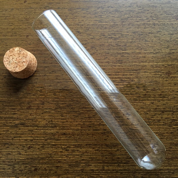 25 Tubos De Ensayo De Plástico Transparente Con Tapones De Corcho, 15 X 100 Mm, 10 Ml, Buen Sello Para Joyas, Frijoles De Semillas, Polvo, Especias