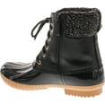 thumbnail image 3 of NATURE BREEZE DUCK-02 Women Stitching Lace Up Side Zip Waterproof Insulated Boot, Black, 8, 3 of 4