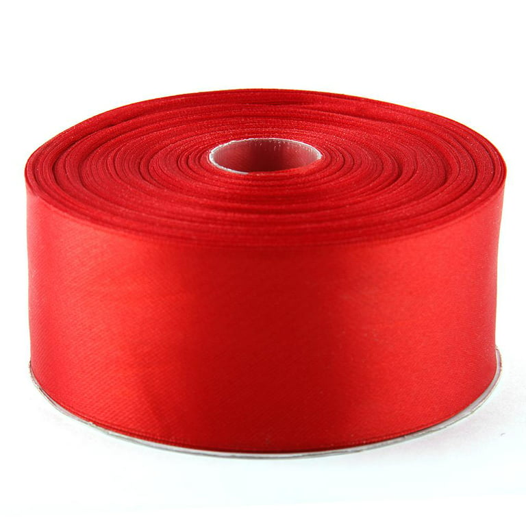  Topenca Supplies Red Satin Ribbon 1 Inch & 50 Yards