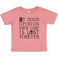 thumbnail image 3 of Inktastic Jane Austen Good Opinion Quote Girls Baby T-Shirt, 3 of 5