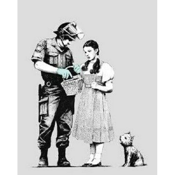 "Stop And Search, Banksy - CANVAS OR PRINT WALL ART"