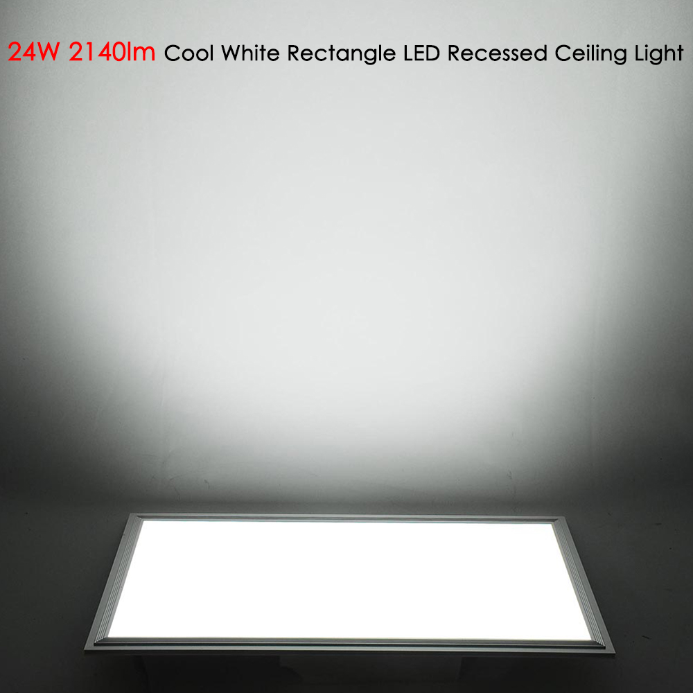 DELight 10 Pack 1x2 FT LED Flat Panel Ceiling Light 24W 2140LM Edge-Lit  Fixture 6000-6500K Cool White Ultra-thin Recessed Daylight ROHS Certified 