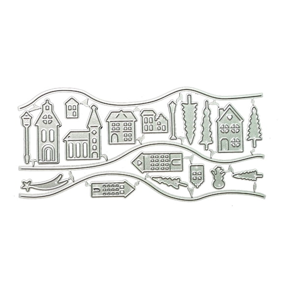House Metal Cutting Dies Stencil Scrapbooking Album Paper Card Template Mold Embossing Craft Decoration