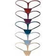 thumbnail image 1 of Women's Low Rise Micro Back G-string Thong Panty Underwear-XL-5PC Multicoloured, 1 of 5