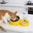 thumbnail image 5 of Eoozwa Pet Feeder and Water Dispenser with Removable Stainless Steel Bowl Automatic for Cats Dogs Plastic Base for Home Use Easy Clean, 5 of 6