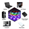 thumbnail image 2 of Cinturón Ligero Iluminación interior LED RGB DIY con luz de neón de control remoto para la decoración del hogar, 2 of 7