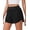 Black, variant on PINSPARK Black Shorts Women High Rise Workout Running Shorts Soft Exercise Shorts with Mesh Liner