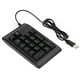 thumbnail image 1 of Clavier numérique filaire USB rétroéclairé 19 touches, mécanique, tricolore, respirant, noir (noir), 1 of 4