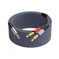 thumbnail image 1 of wonima02 1/8 Stereo to Dual 1/4 Mono Cable 30ft, 3.5mm to Dual 1/4 Cable, 1/8 inch TRS Stereo to Dual 1/4 inch Splitter, 1 of 1