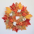 thumbnail image 3 of Guirnalda De Calabaza De Hoja De Arce Artificial, Guirnalda De Puerta De Otoño Para Decoración De Halloween De Acción De Gracias Moyic HA037837-00, 3 of 6