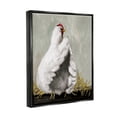 thumbnail image 3 of Stupell Country Hen Farm Animal Animals & Insects Painting Black Floater Framed Art Print Wall Art, 3 of 6