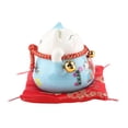 thumbnail image 2 of Lucky Cat Coin Bank 4.5in Exquisite Cute Bring Luck Good Wish Ceramic Fortune Cat Saving Pot Desk Decoration Blue, 2 of 4