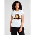 thumbnail image 1 of Women's Sports Tee - Sweet Indulgence Cream Puff Chocolate Design, Short Sleeve, Round Neck, 100% CoCamisetas para mujer, lindas camisetas con estampado gráfico, de manga corta, estilo casual, para ve, 1 of 8