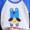thumbnail image 4 of TOWED22 Toddler Girl Boys Kids Shorts Set Clothes 2pcs Summer Graphic Short Sleeve Round Neck Tee Shirt Pull on Shorts(Blue,18-24 M), 4 of 4