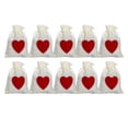 thumbnail image 1 of TABLETREANDS 10Ud Bolsas Para Fiesta En Color Rojo De Lino Para Regalar Dulces En Bodas Y Eventos, 1 of 8