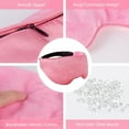 thumbnail image 3 of Buzio Weighted Eye Mask Hot or Cold, Sleeping Mask for Women&Men with Adjustable Strap, Soft Cotton, Boosts Deep Sleep, Pink, 3 of 9