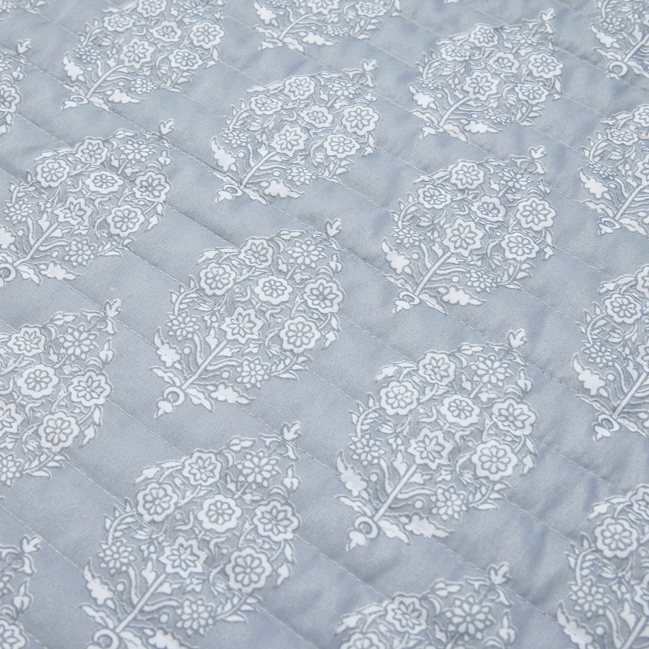 Mainstays Gray Paisley 3-Piece Quilt Set, Full/Queen