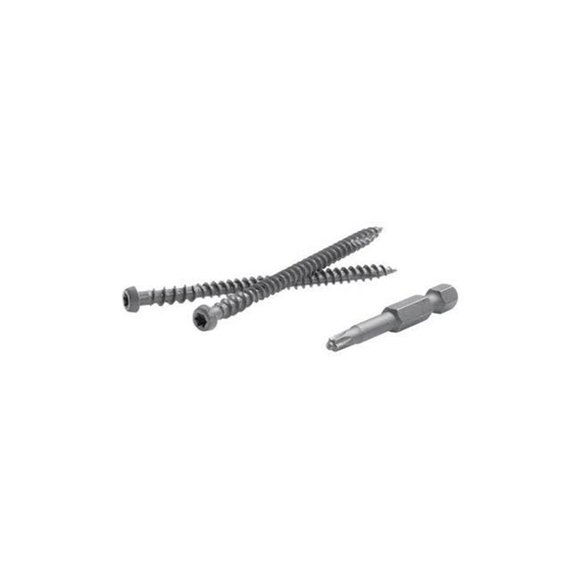 Fastenmaster 5000266 TrapEase 2.5 in. Torx TTAP Star Head Zinc Carbon Steel Composite Deck Screws, Spiced Rum - 350 Per Box