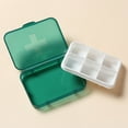 thumbnail image 4 of Inerposs MoistureProof Mini Weekly Organizer Box, Portable Travel Storage, SemiTransparent Design, MultiPurpose Mini Storage Box, Removable Individual Containers for Jewelry and Accessories, 4 of 8