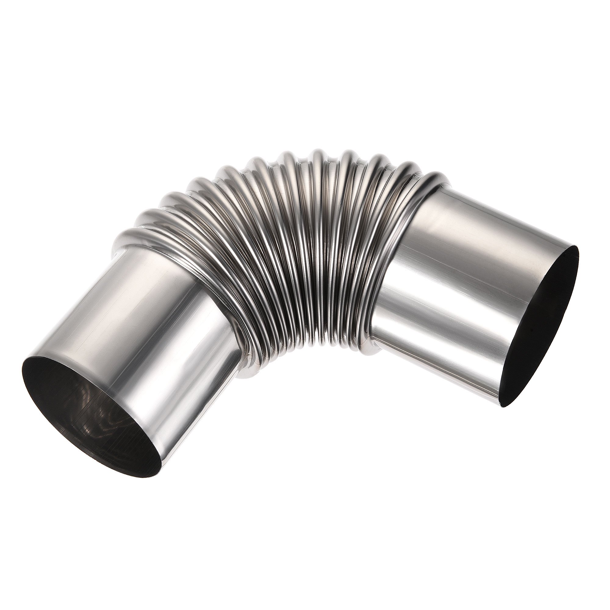 Uxcell 2.4 OD Elbow Stainless Steel Pipe Corrugated Connecting Tube for Gas  Water Heater - Walmart.com