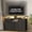 Black, variant on PYY 55'' White 11-Drawer Fabric Dresser for Bedroom – LED Lights, Charging Station, Power Outlet, Wood Top Chest, Steel Frame Storage Organizer TV Stand for Living Room, Hallway, Home Office, White