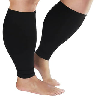  Zeta Wear Plus Size Open Toe Leg Sleeve Support Socks