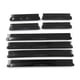 thumbnail image 1 of 8Pcs Protector Borde Lateral de Puerta Tira de Decoración Plástico Negro Auto Cuerpo, 1 of 1