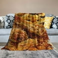 thumbnail image 2 of Creowell  Food Fried Chicken Blanket Cozy Soft Lightweight Flannel Throw Blanket for Bed Sofa Travel All Season White, 2 of 6