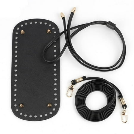 

Bag Bottom Shaper DIY Knitting Crochet PU Leather Handbag Purse Base Shaper with Bottom Strap String Bucket Bag Supplies