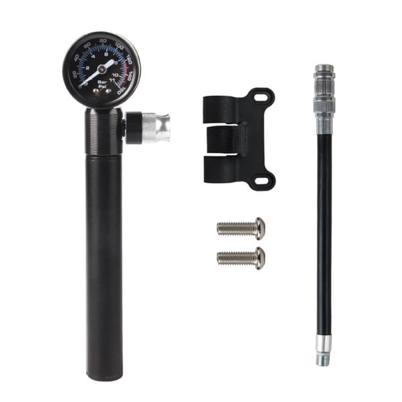 Bicycles Tire Pump Portable Hand Pump Air Inflator Small Bike Pump with Pressure Gauge for Mountain Bike, Scooter, Balls
