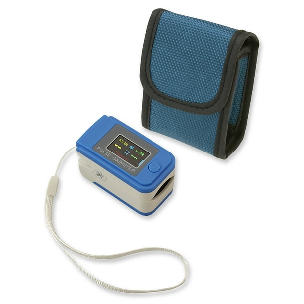 Fingertip Pulse Oximeter And Blood Oxygen Saturation Monitor With Led Display Walmart Com Walmart Com