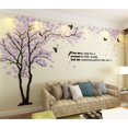 thumbnail image 4 of Pegatinas De Pared De Árbol 3D - Diy Árbol Y Pájaros Calcomanías De Pared Familia Pareja Árbol Pegatinas Murales Decoración De Pared Para Guardería Sala De Estar Dormitorio Tv Fondo Hogar, 4 of 5