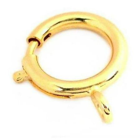 Gold Plated Jewelry Findings - Gold Plated Spring Ring Jewelry Clasp Finding 18mm