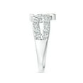thumbnail image 3 of ANGARA Lab Grown Diamond Criss Cross Heart Promise Ring for Women in 925 Sterling Silver (Size-2.1mm| Color-F-G| Clarity-VS) | Anniversary, Jewelry Gift for Women | Lab-Grown Diamond Ring, 3 of 4