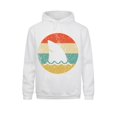 thumbnail image 3 of Sudadera con capucha de estilo retro con estampado de tiburón y aleta de tiburón para mujer, sudaderas de manga larga de verano de alta calidad, ropa deportiva acogedora, 3 of 5