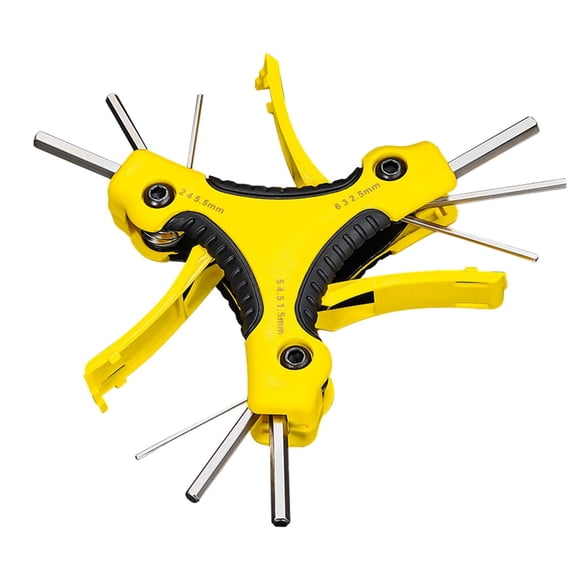 S SERENABLE Allen Wrench Assembly Tool Hand Tools Cycling Bicycle Repair Tool Hex Wrench Yellow