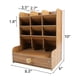thumbnail image 5 of Organizador de escritorio shamjiam de Madera de cerezo para oficina, 5 of 8